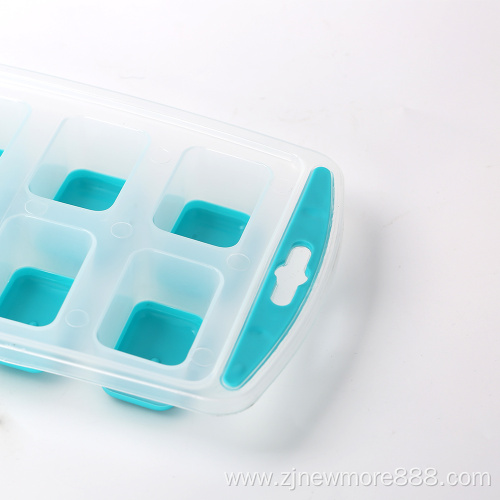 Easy-Release TPR & Flexible 12-Square Ice Cube Tray